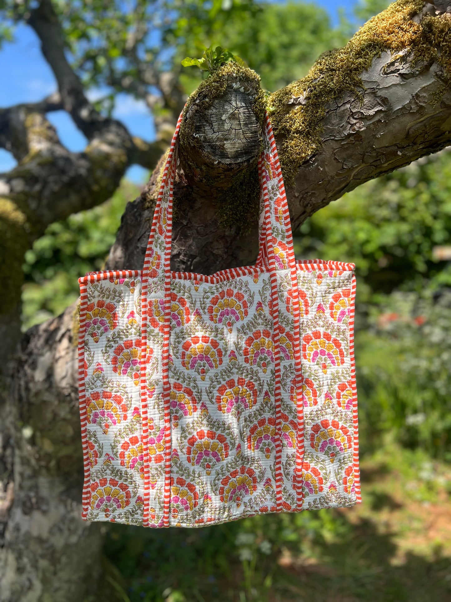 Orange Carnation Tote Bag