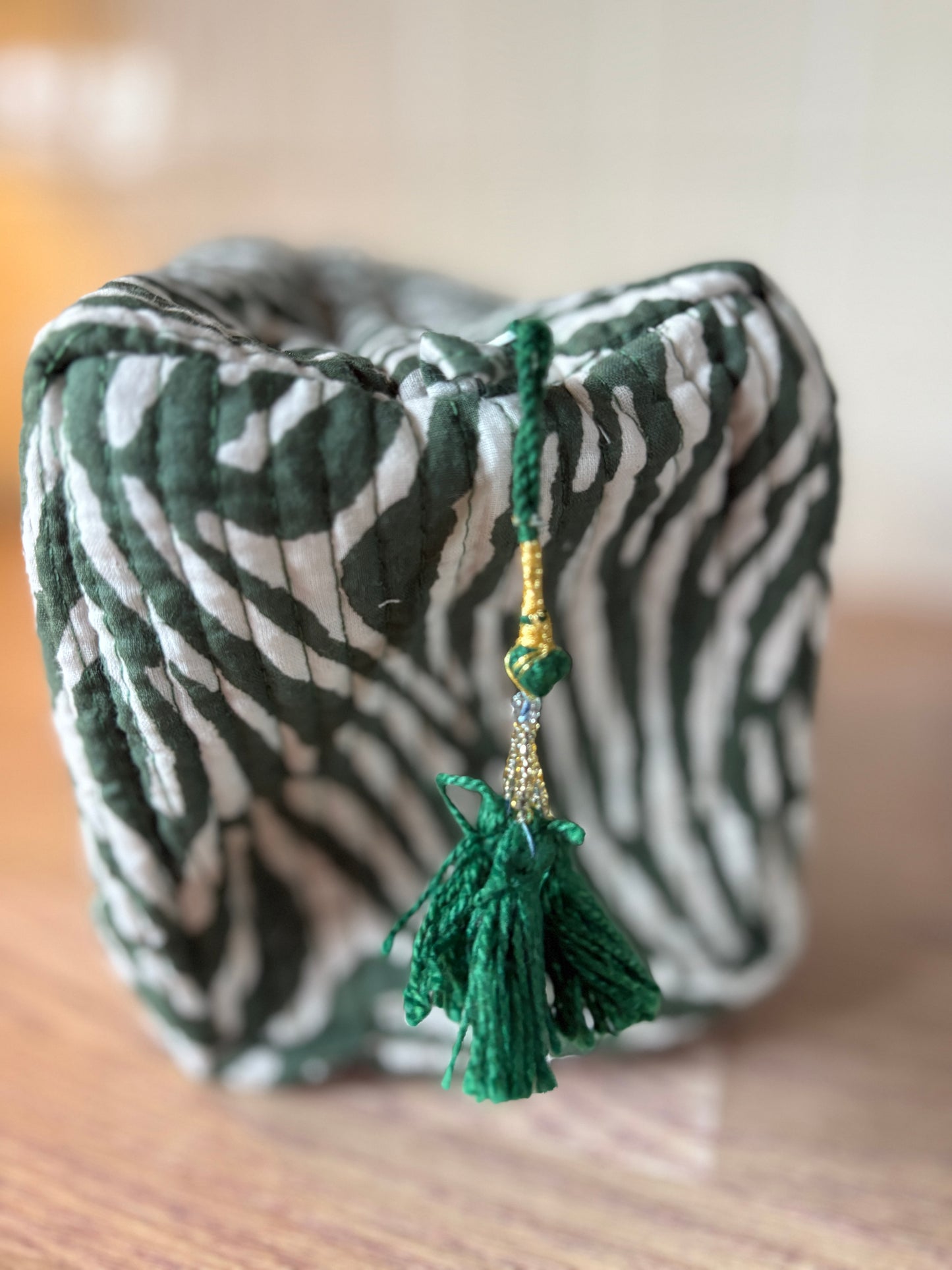 Green Zebra Washbag