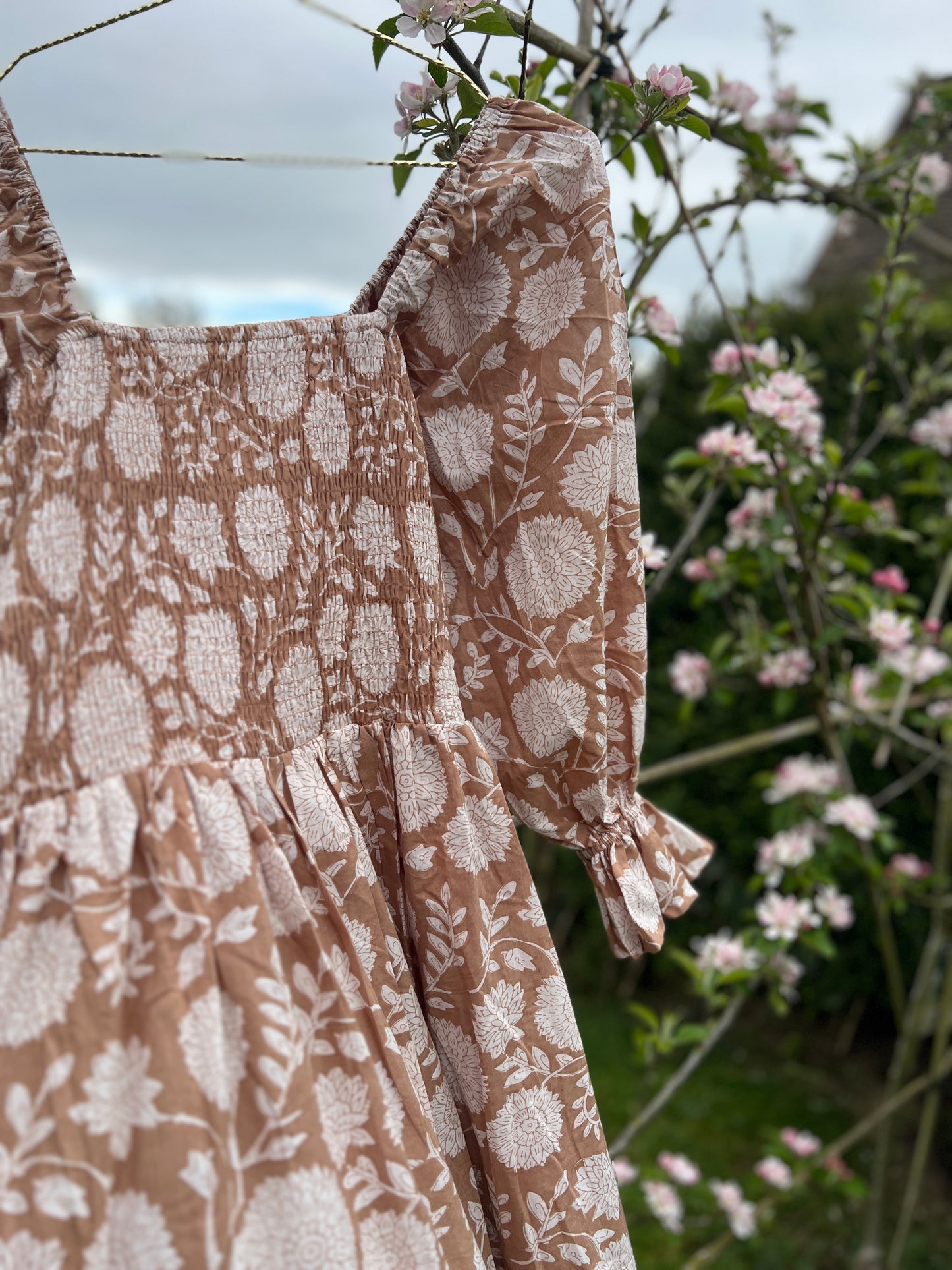 Priya Caramel Summer Dress