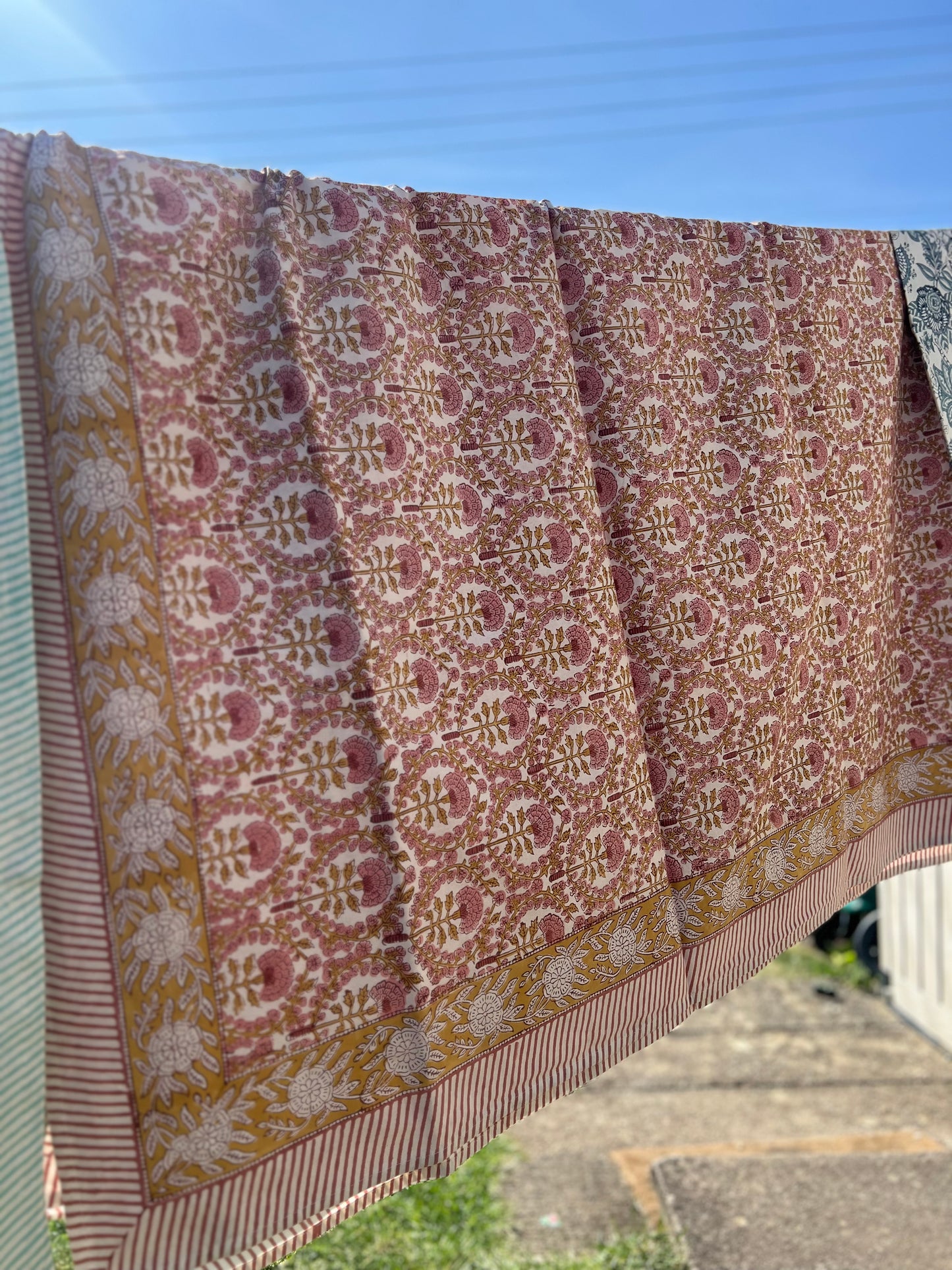 Peachy Carnation Table Cloth