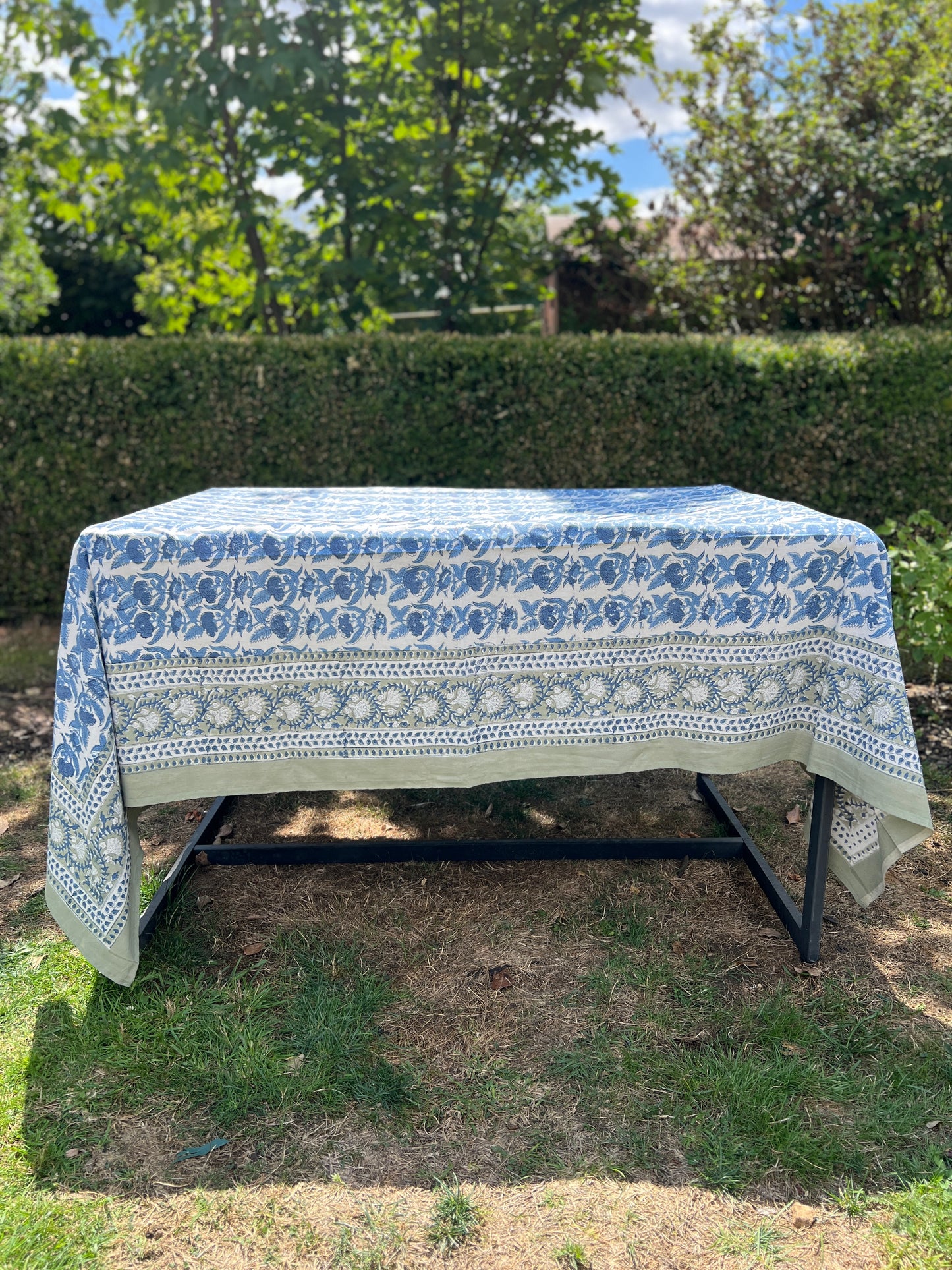 White Kerala Table Cloth