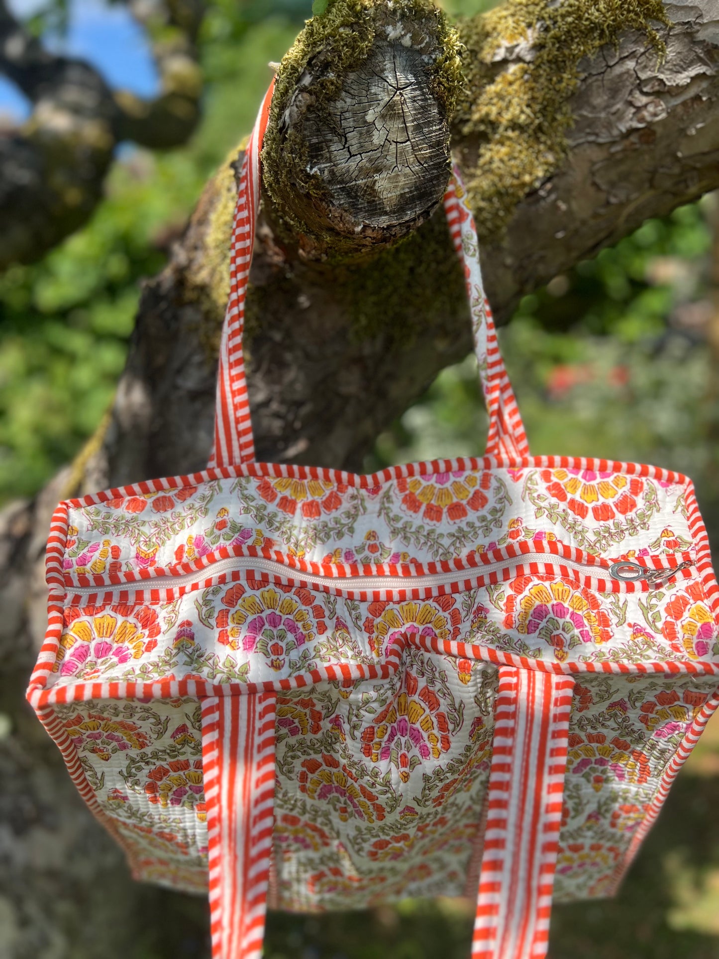 Orange Carnation Tote Bag