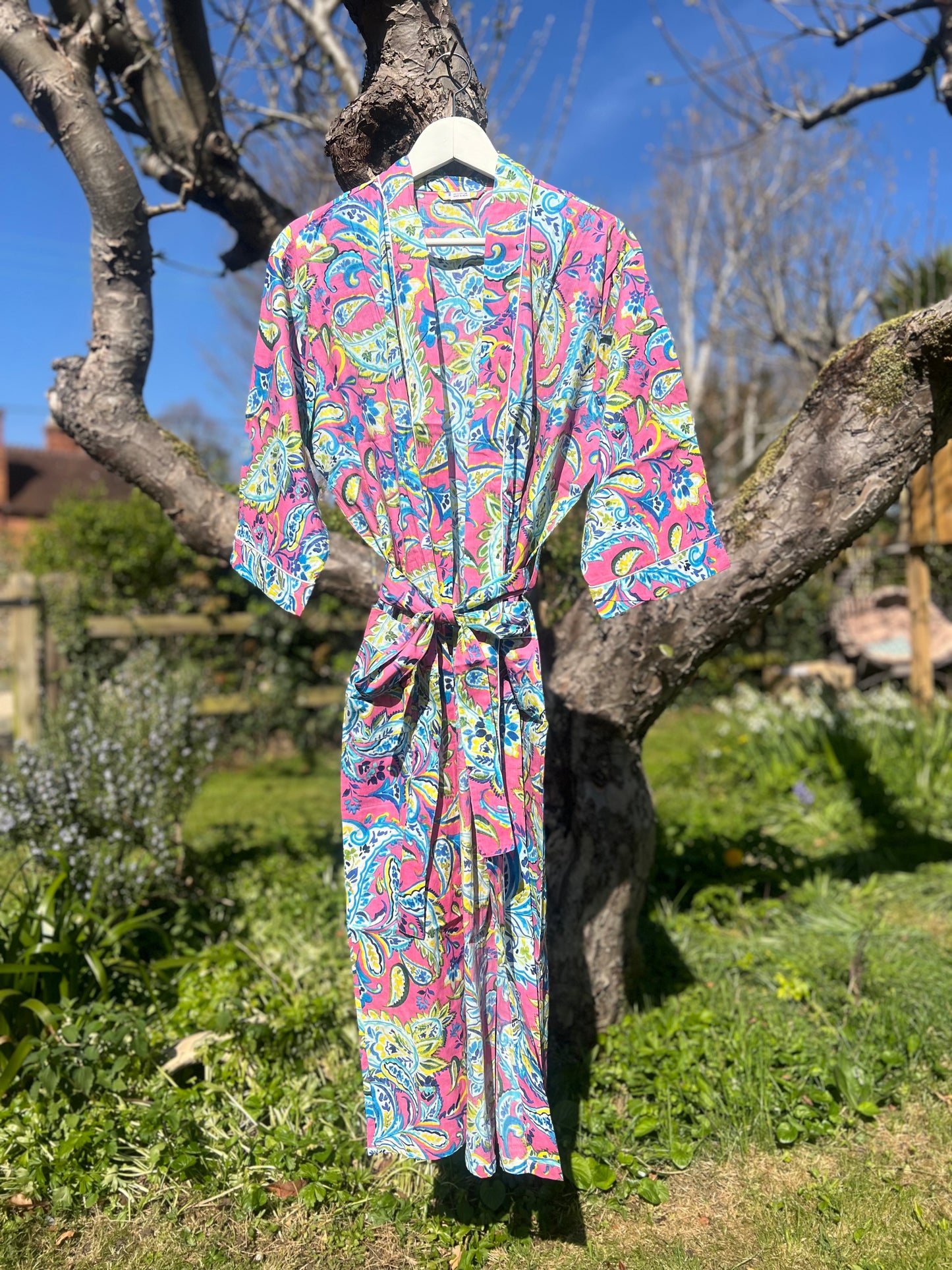 Pink Floral Dressing Gown