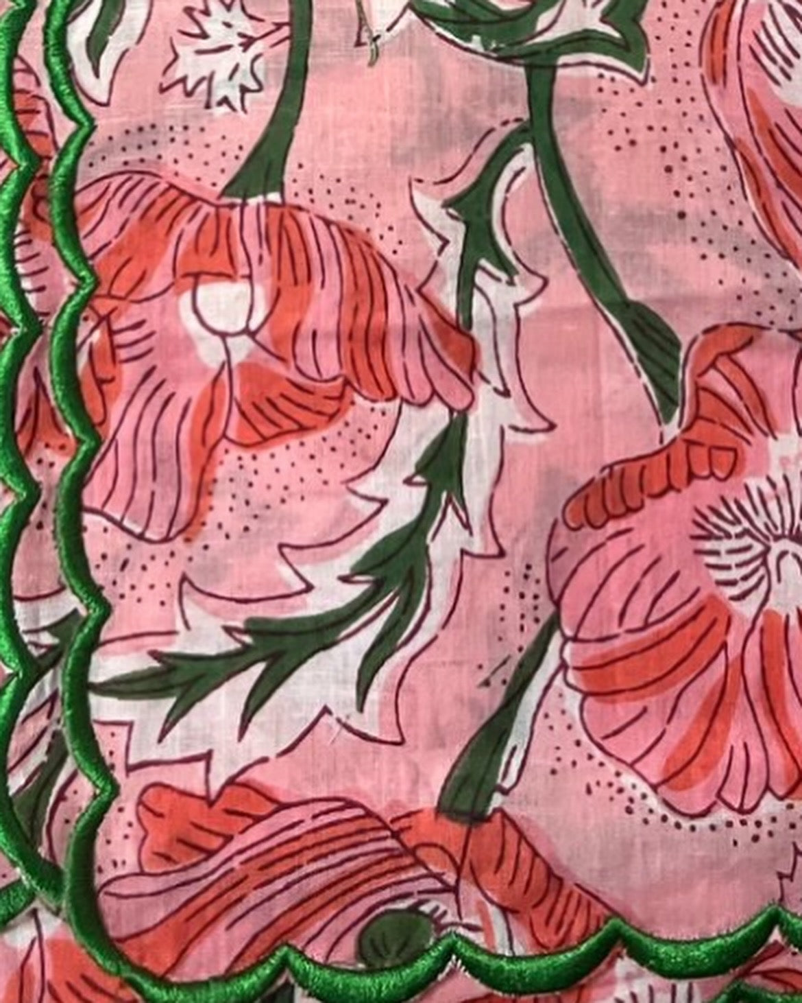 Poppys Scalloped Napkins x 6