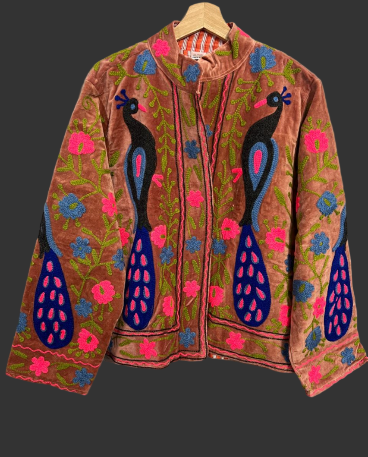 Suzani Velvet Jacket - Peacock