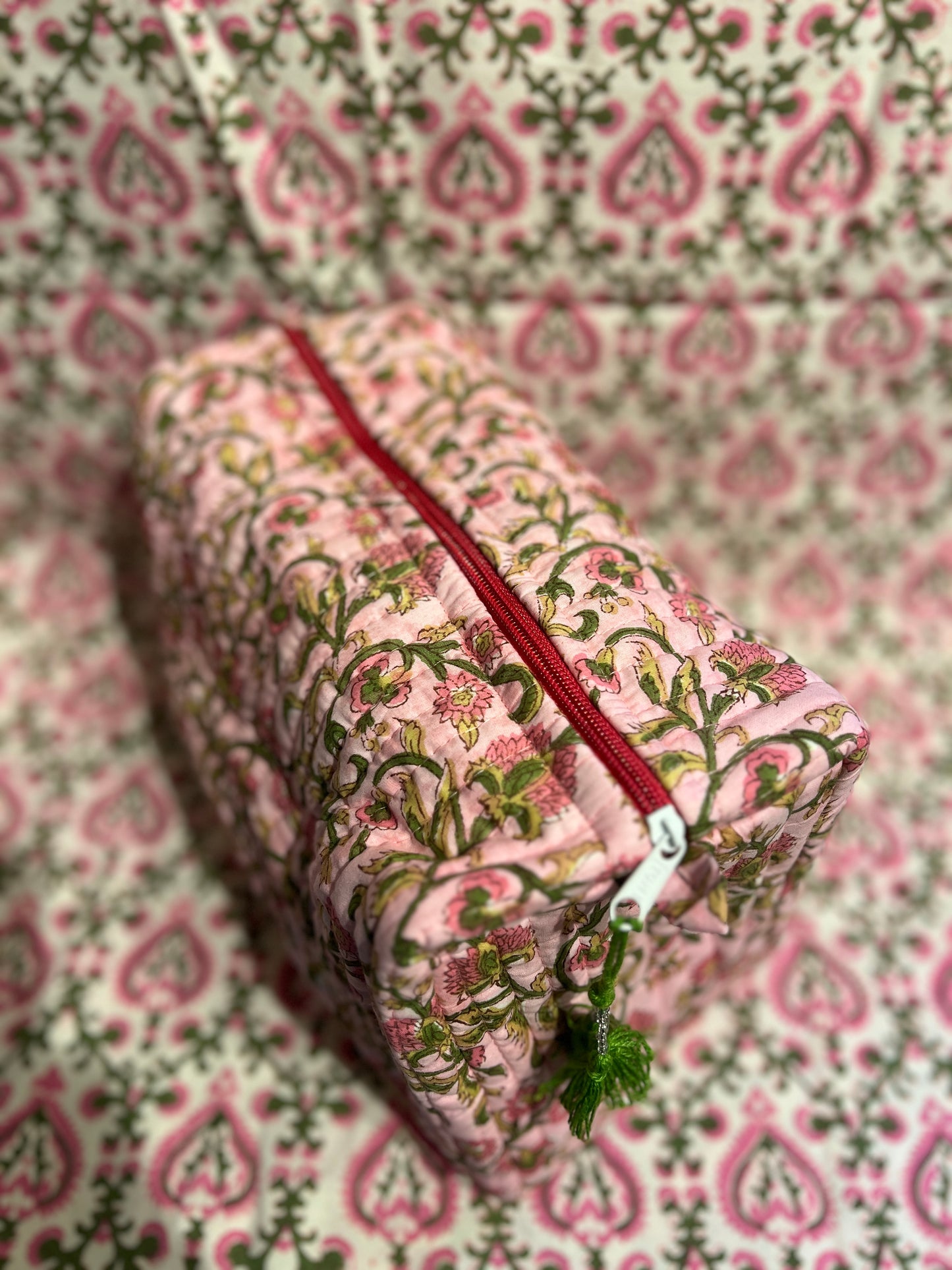 Popping Pink Floral Travel Wash-Bag