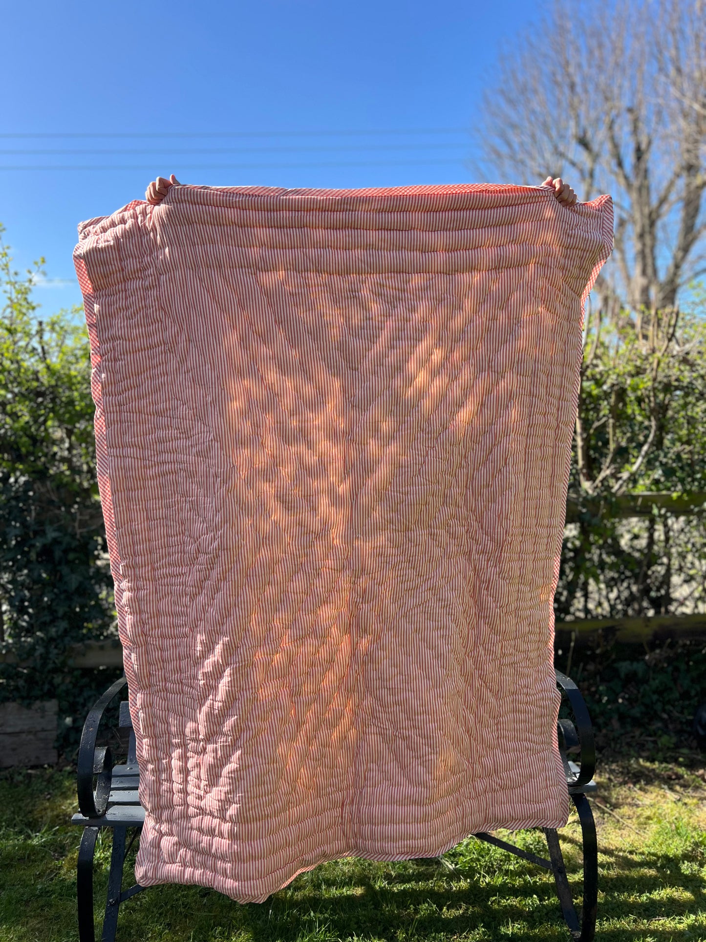 Tiger with Burnt Orange Stripes Childs Quilt