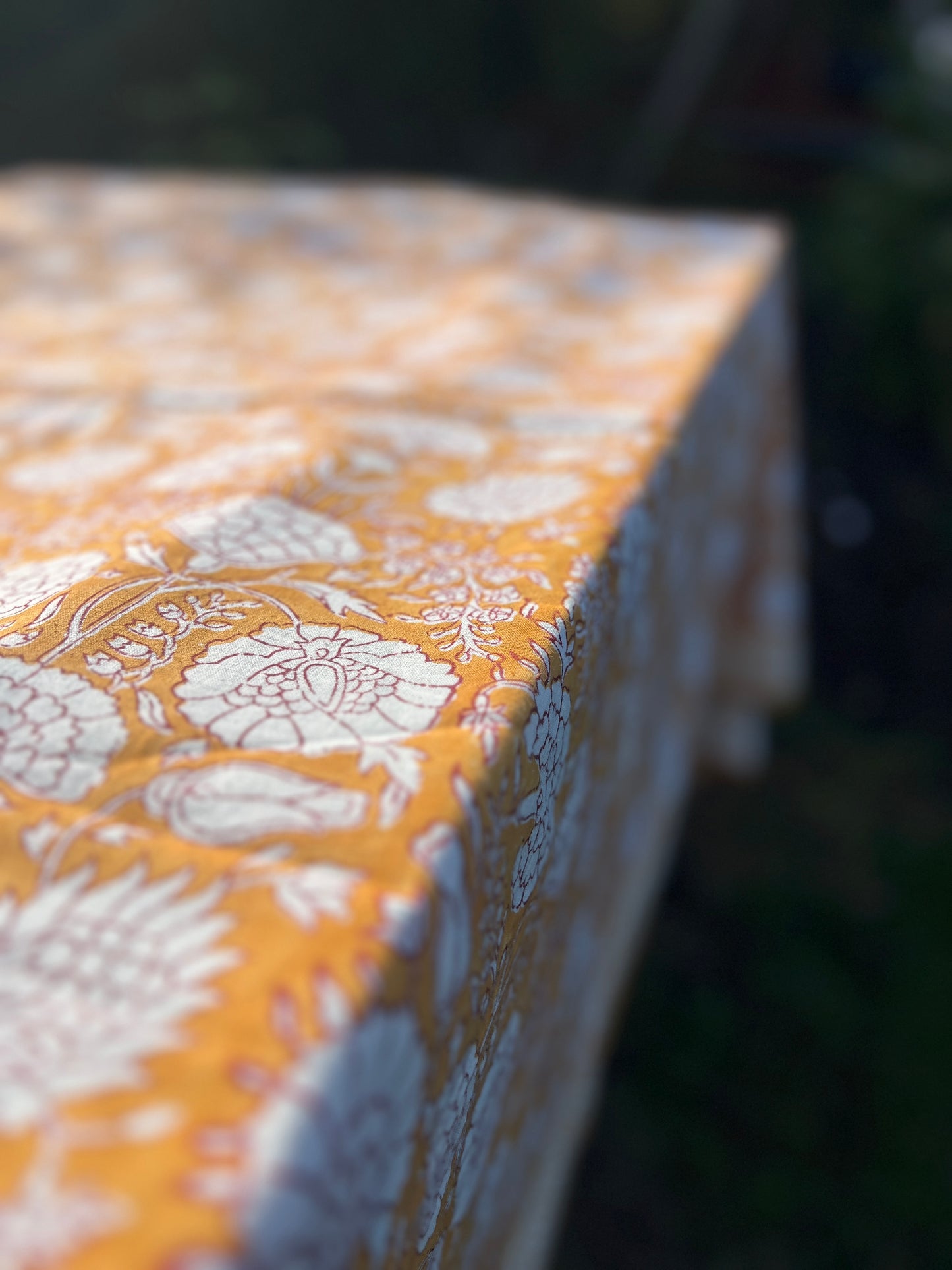 Turmeric Carnation Table Cloth