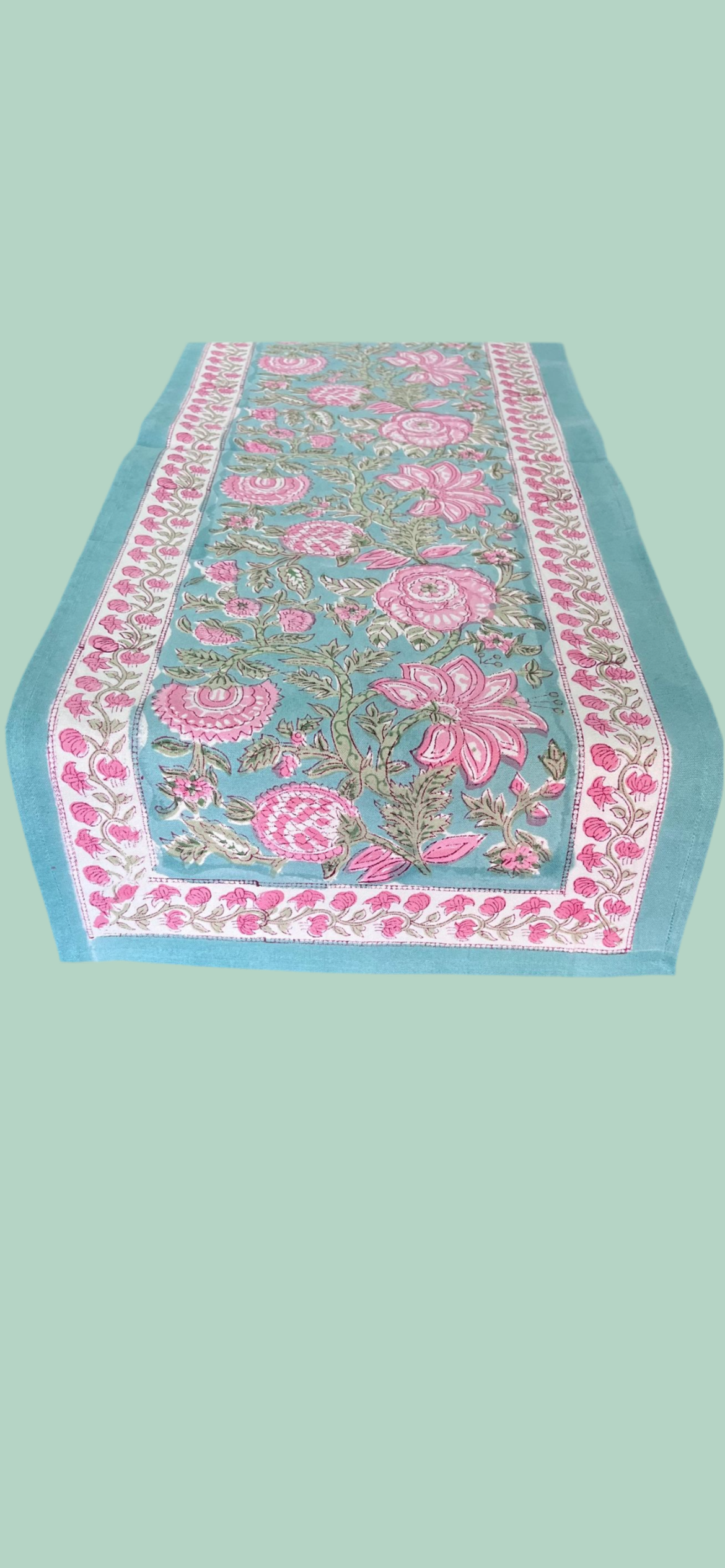 Blockprint Table Runner