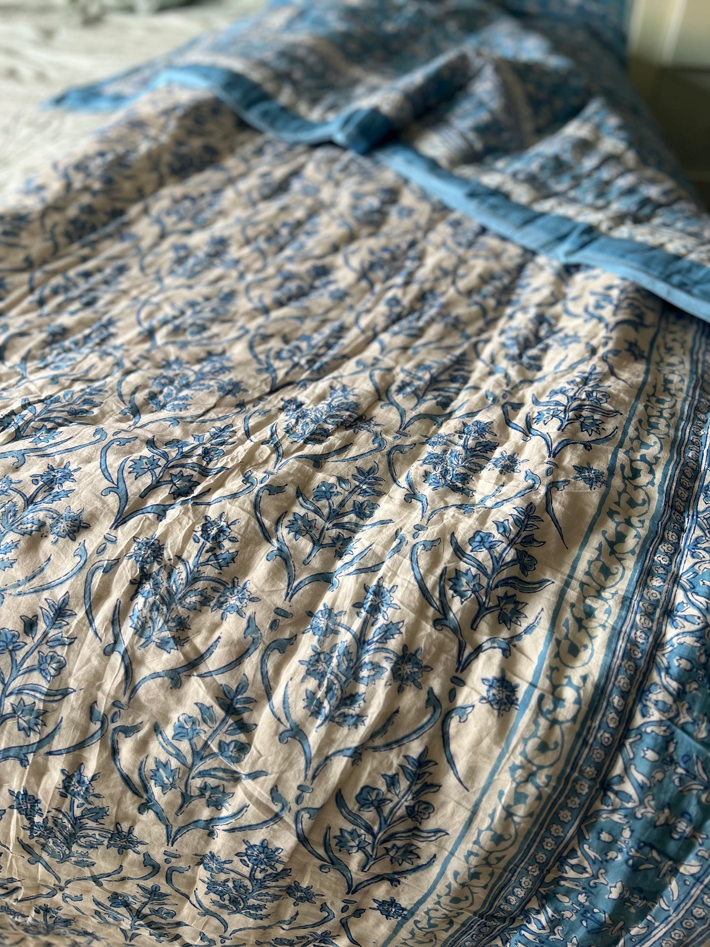 Bombay Blue Reversible Quilt