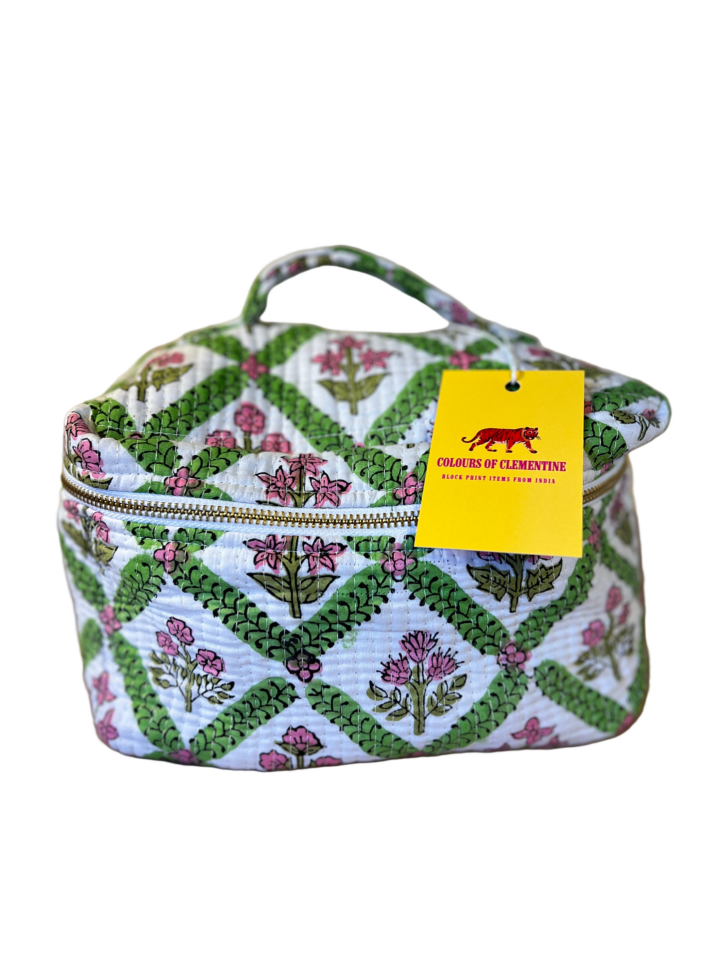 Green and Pink Jaipur Vanity Case