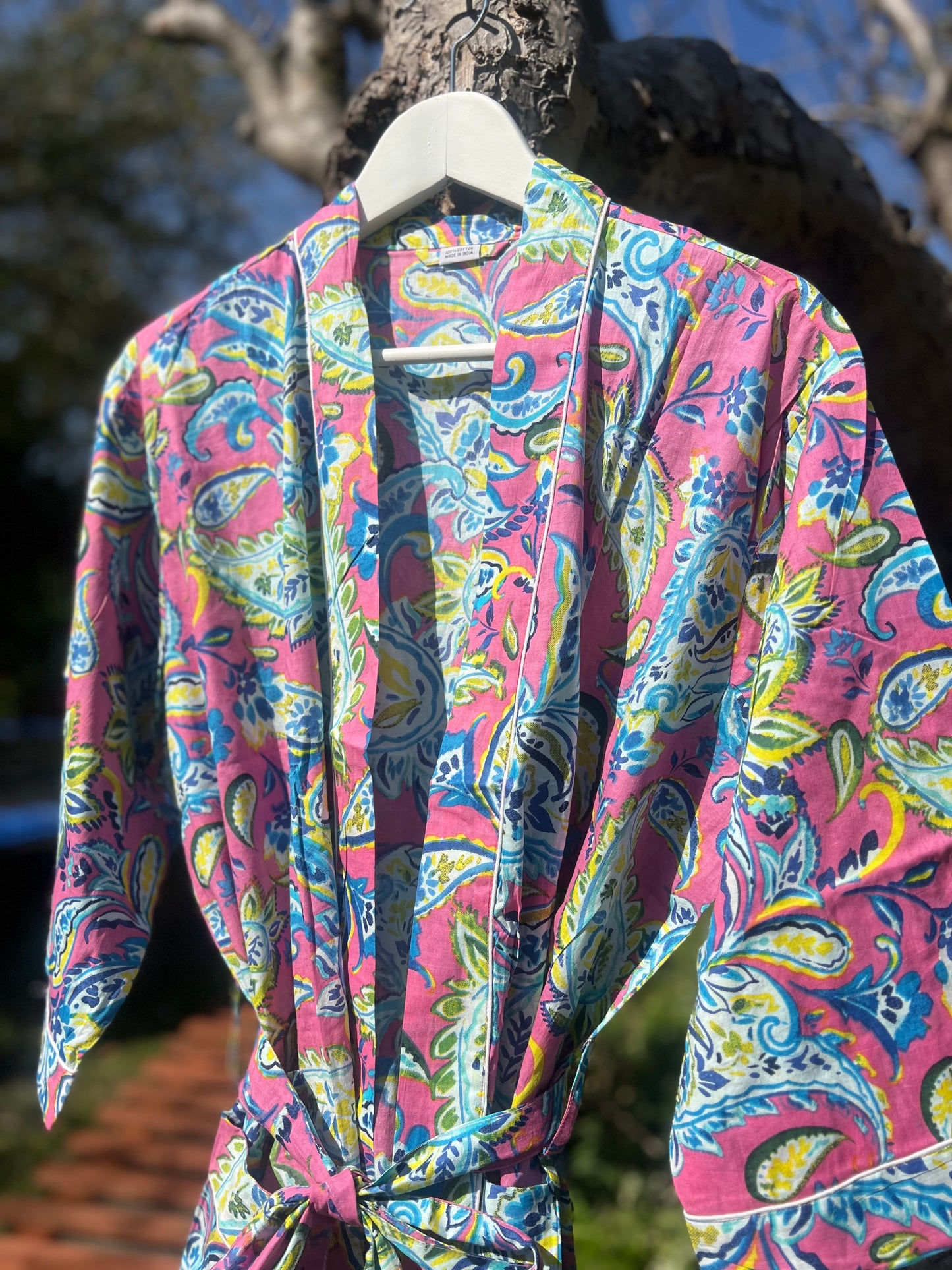 Pink Floral Dressing Gown