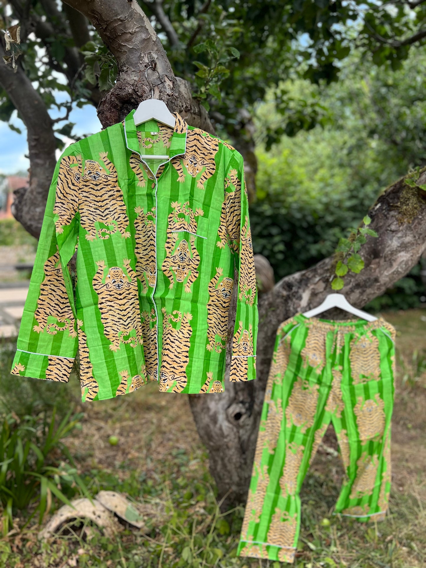 Green Tiger Long Pyjamas