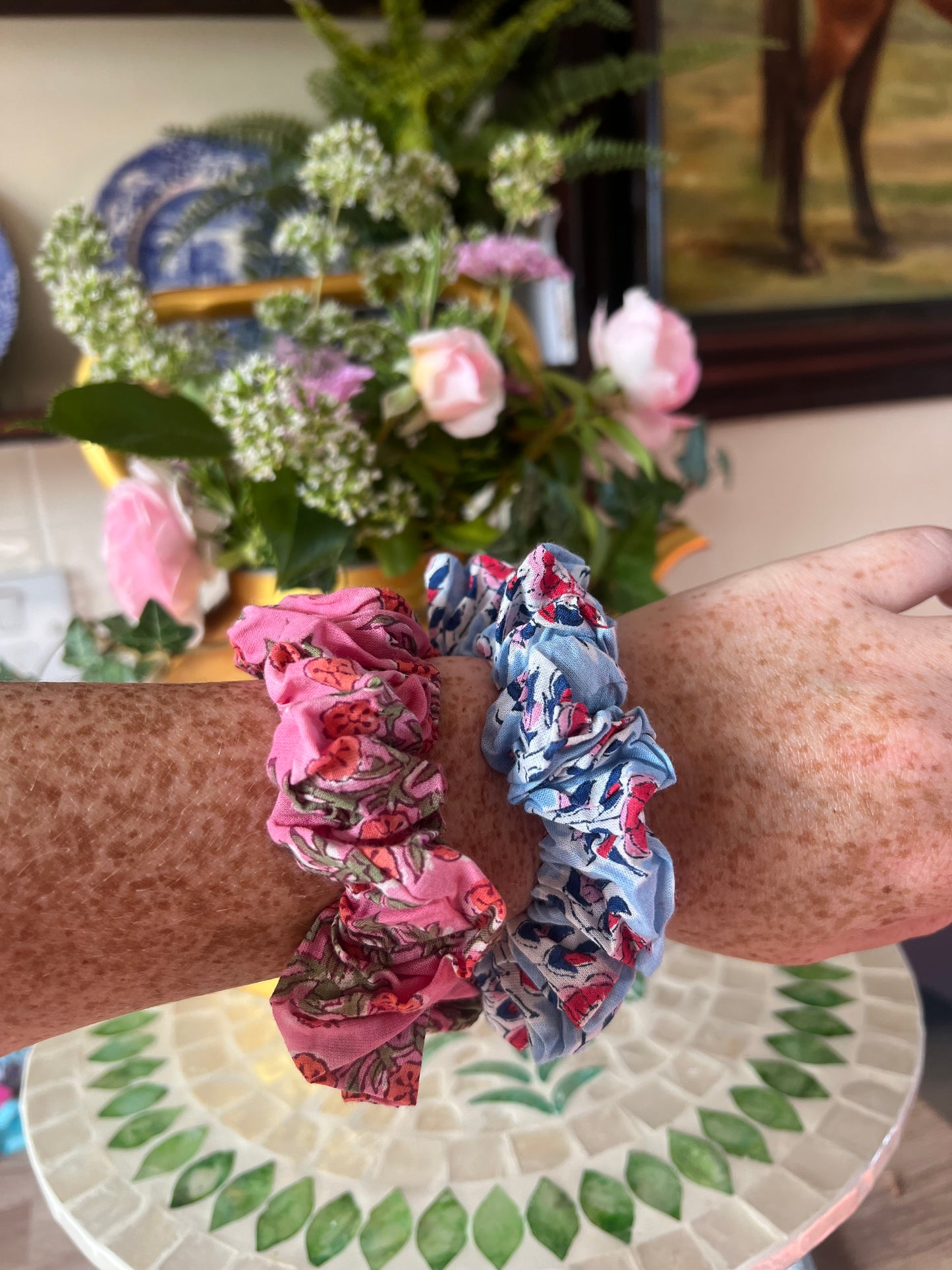 Blockprint Scrunchie Sets