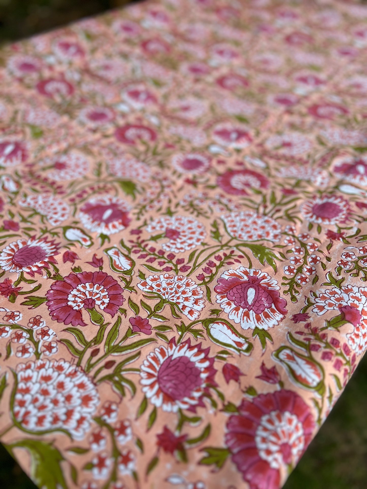 Blushing Marigolds Table Cloth