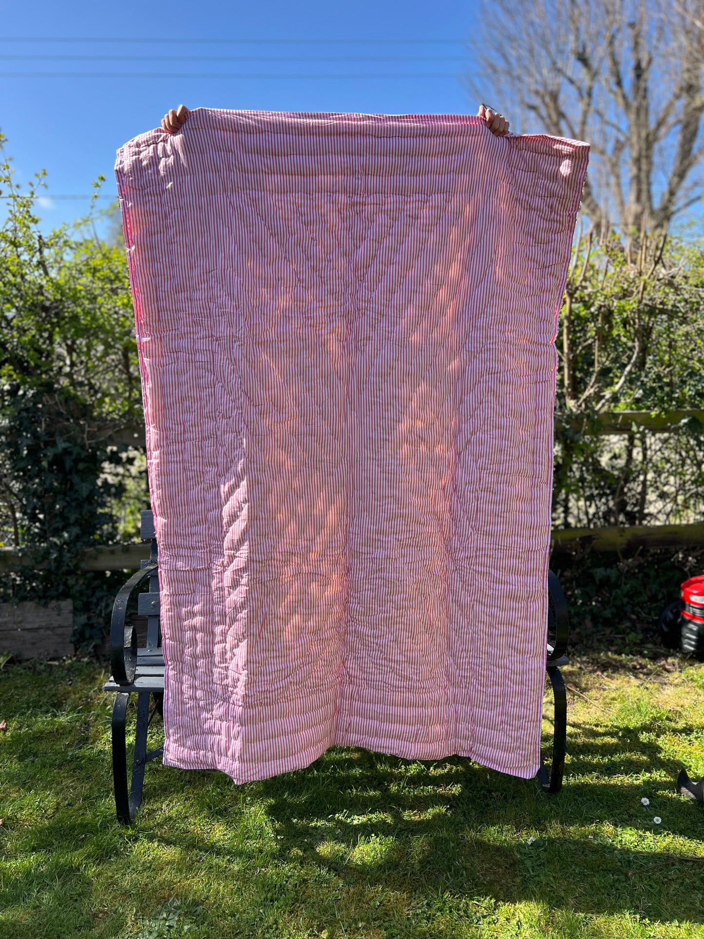Tiger with Pink Stripes Childs Quilt
