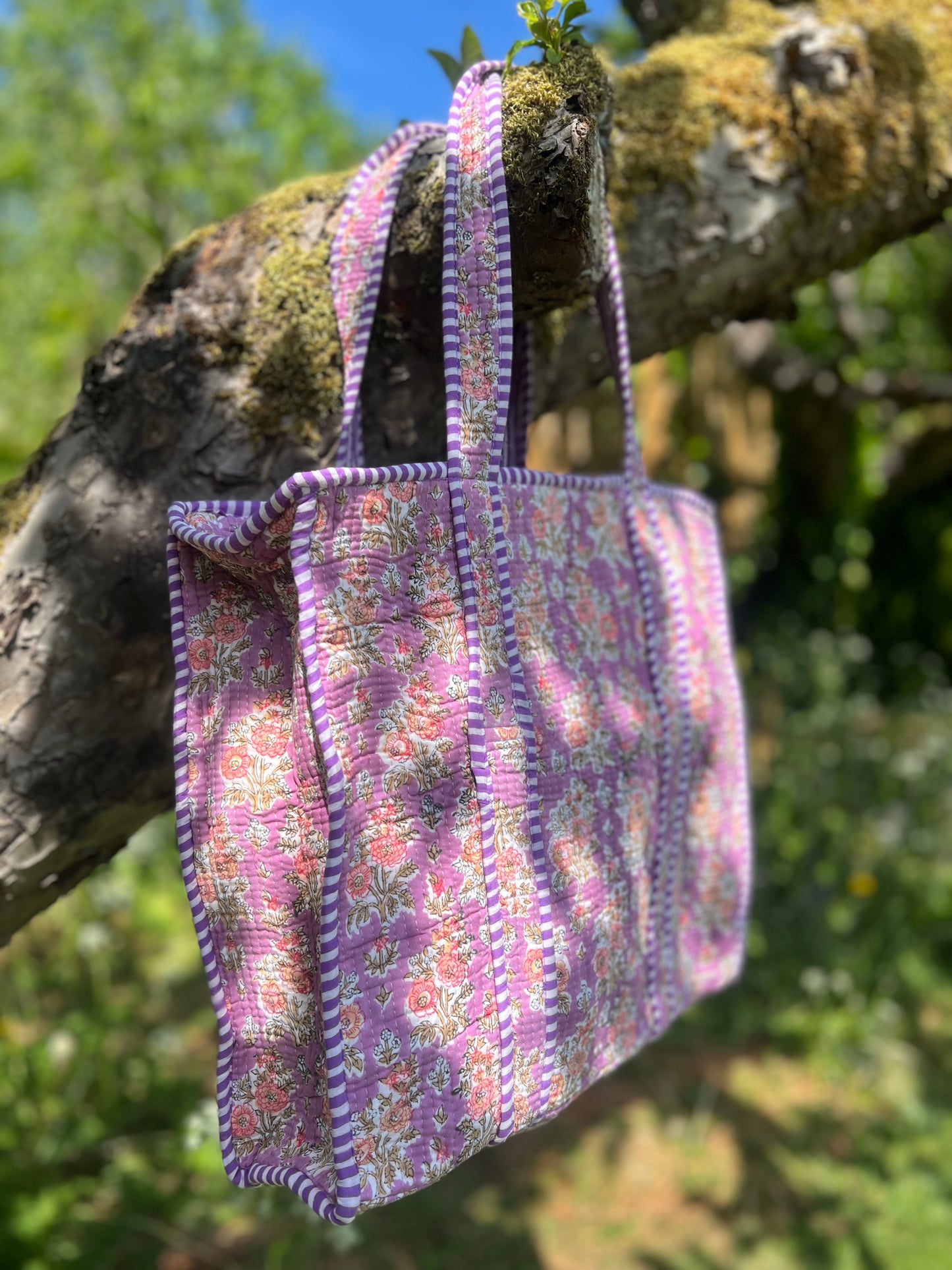 Purple Pomegranate Tote Bag