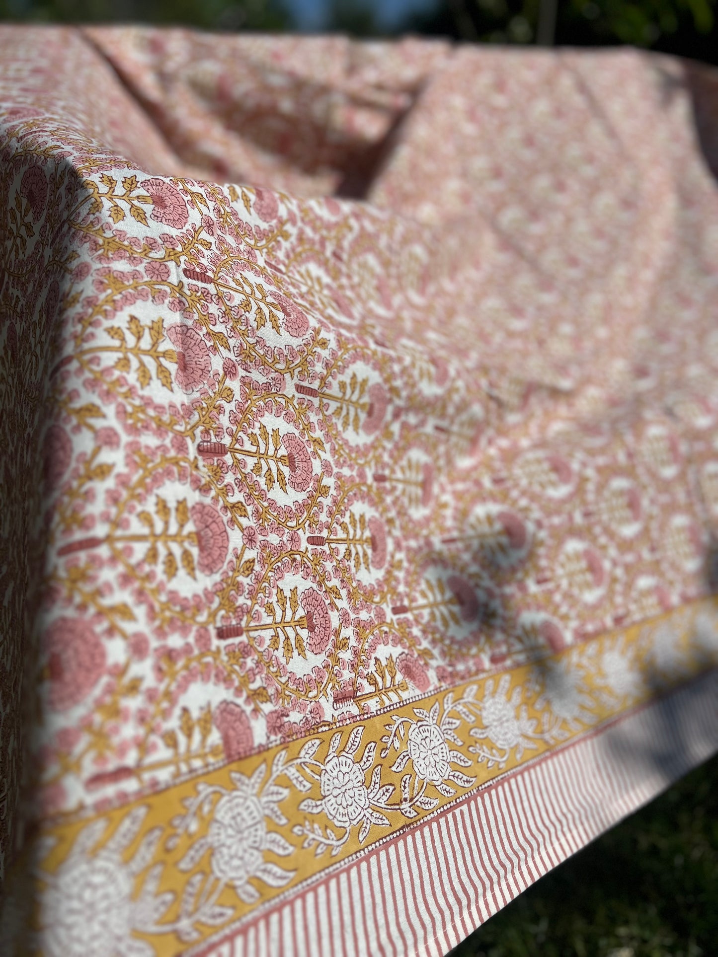 Peachy Carnation Table Cloth