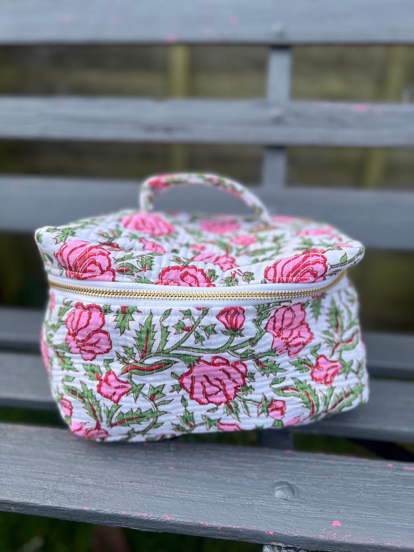 Pink Rose Makeup Case