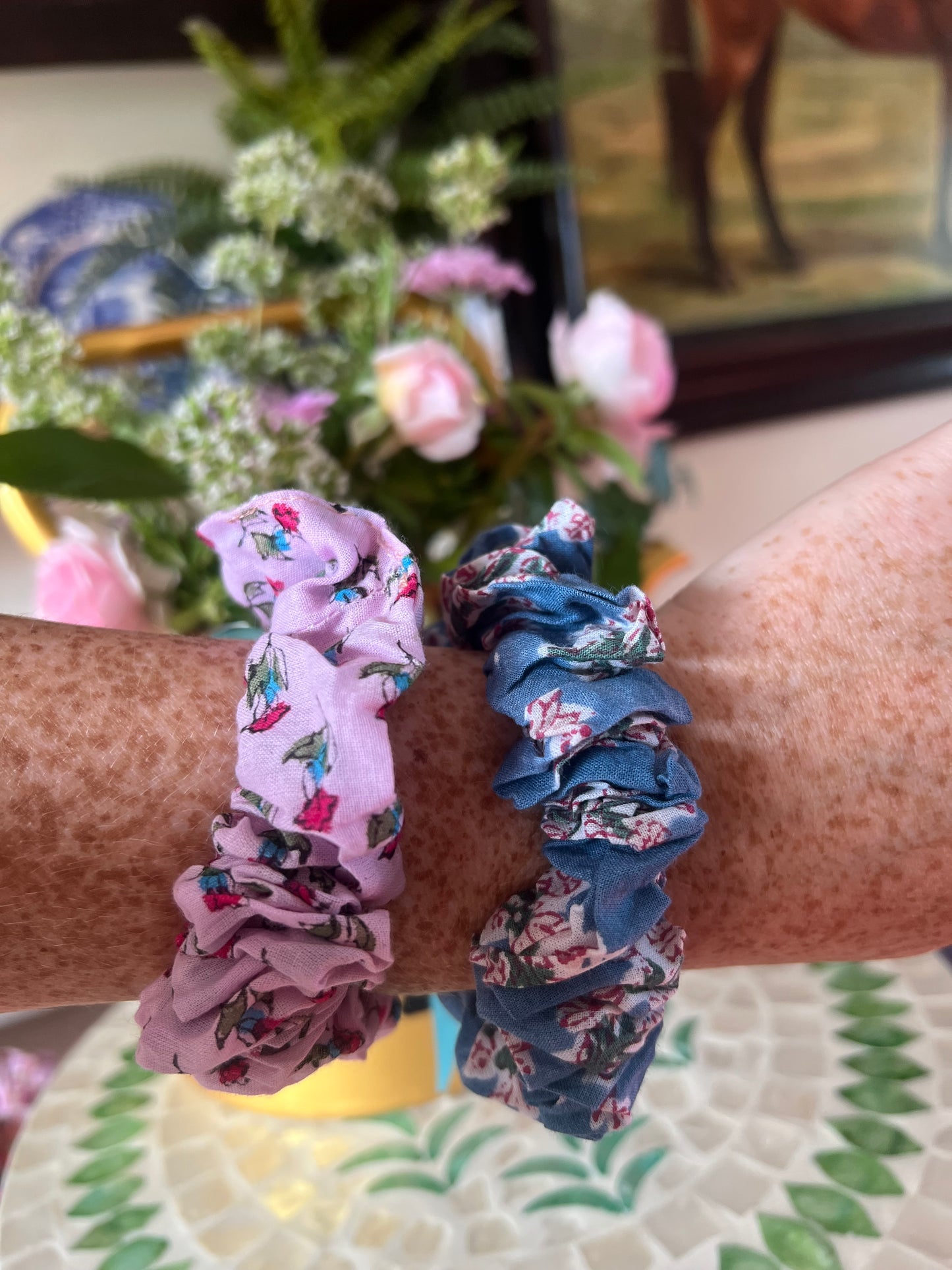 Blockprint Scrunchie Sets