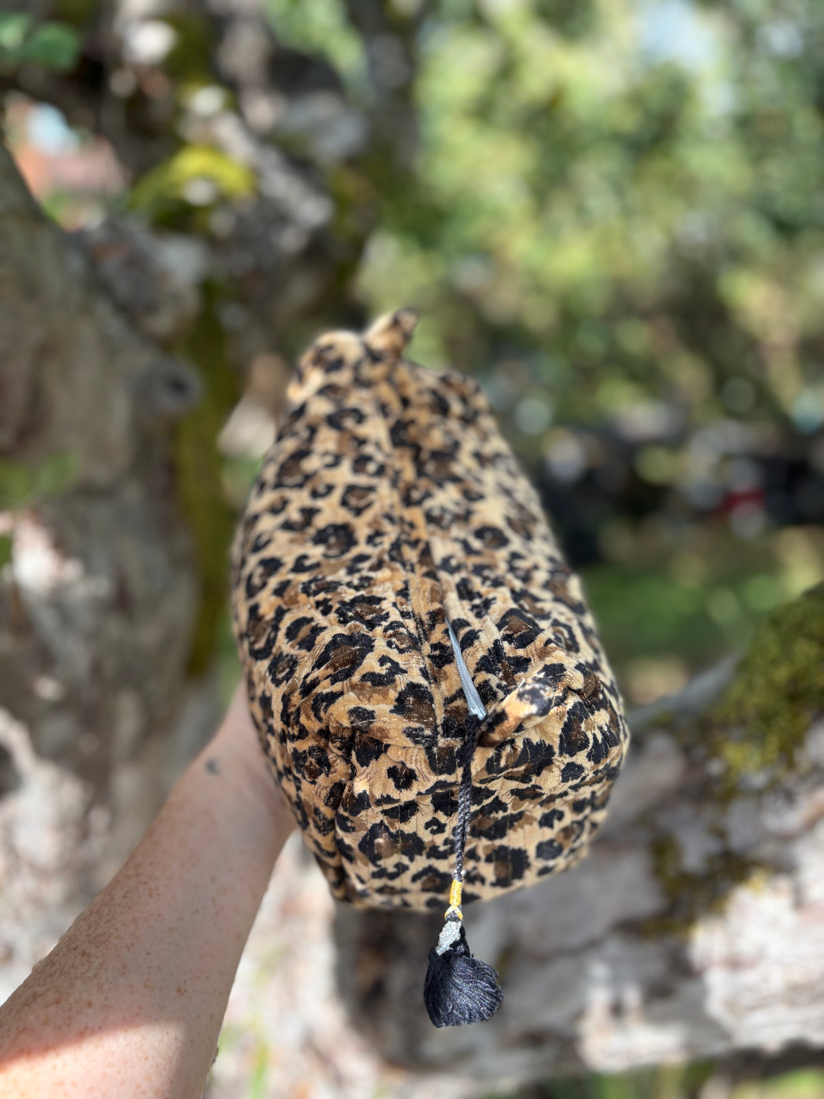 Velvet Leopard Washbag