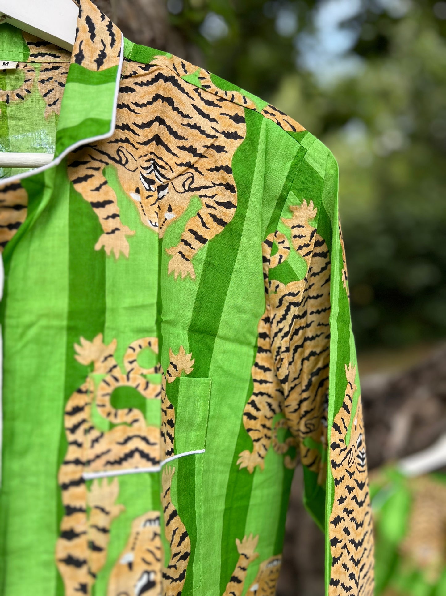 Green Tiger Long Pyjamas