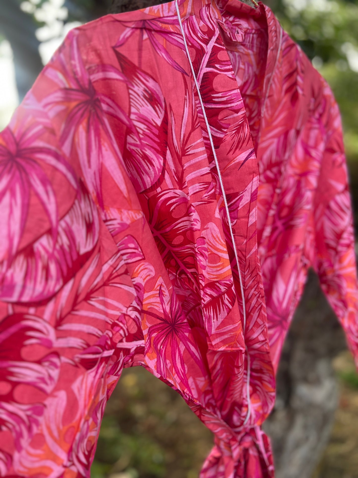 Passionflower Jungle Cotton Gown