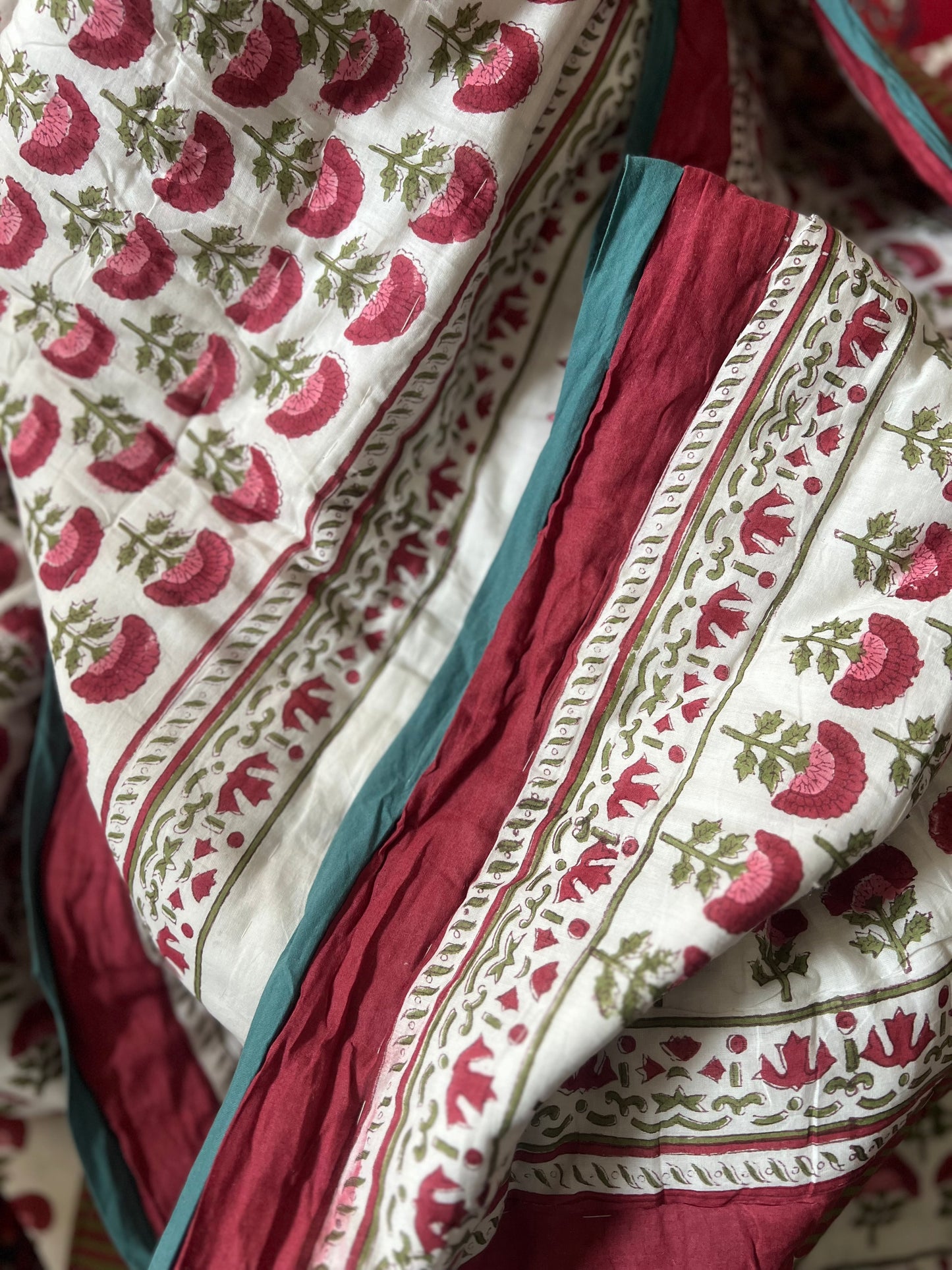 Kerala Carnation Reversible Quilt