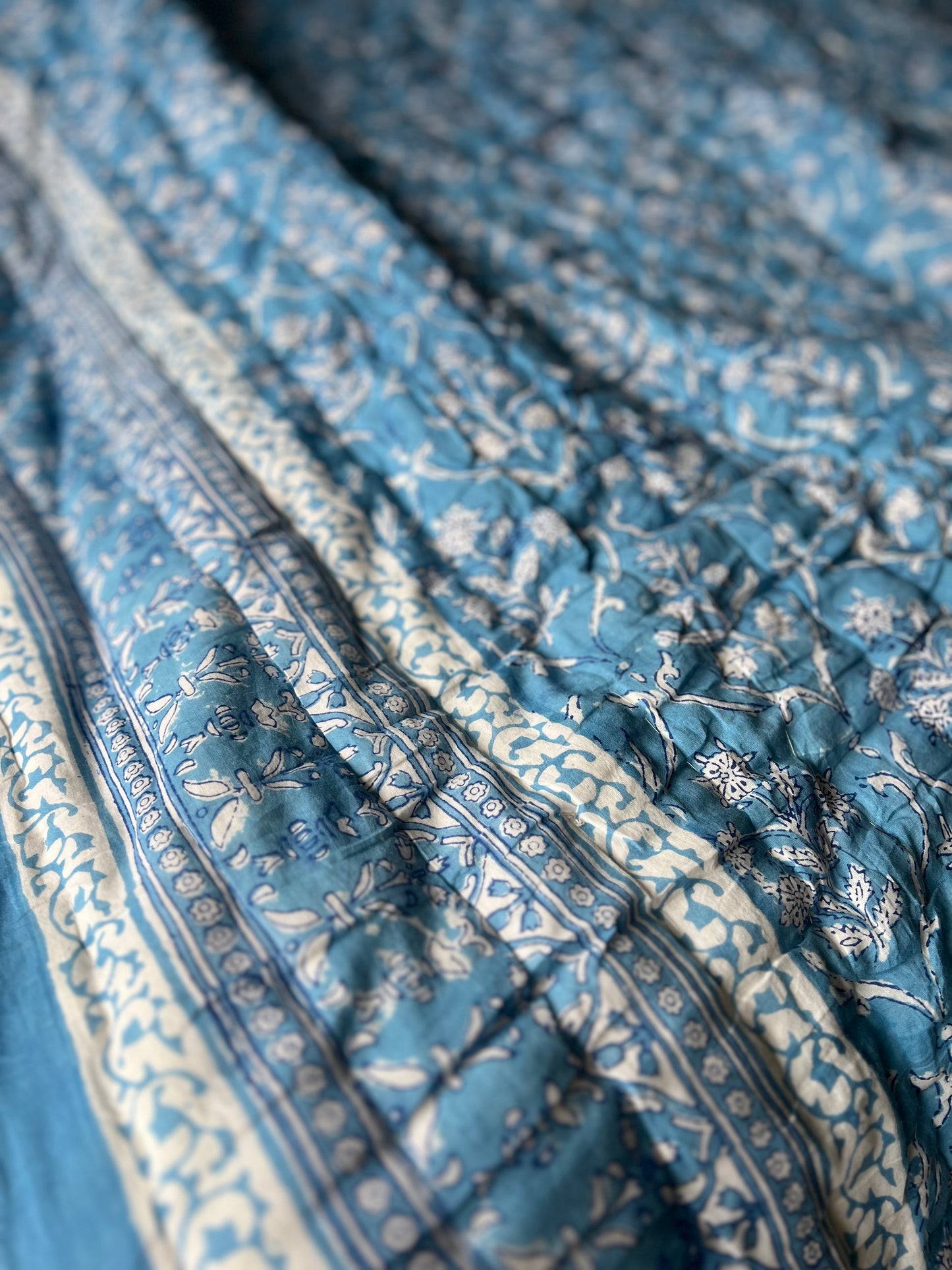 Bombay Blue Reversible Quilt