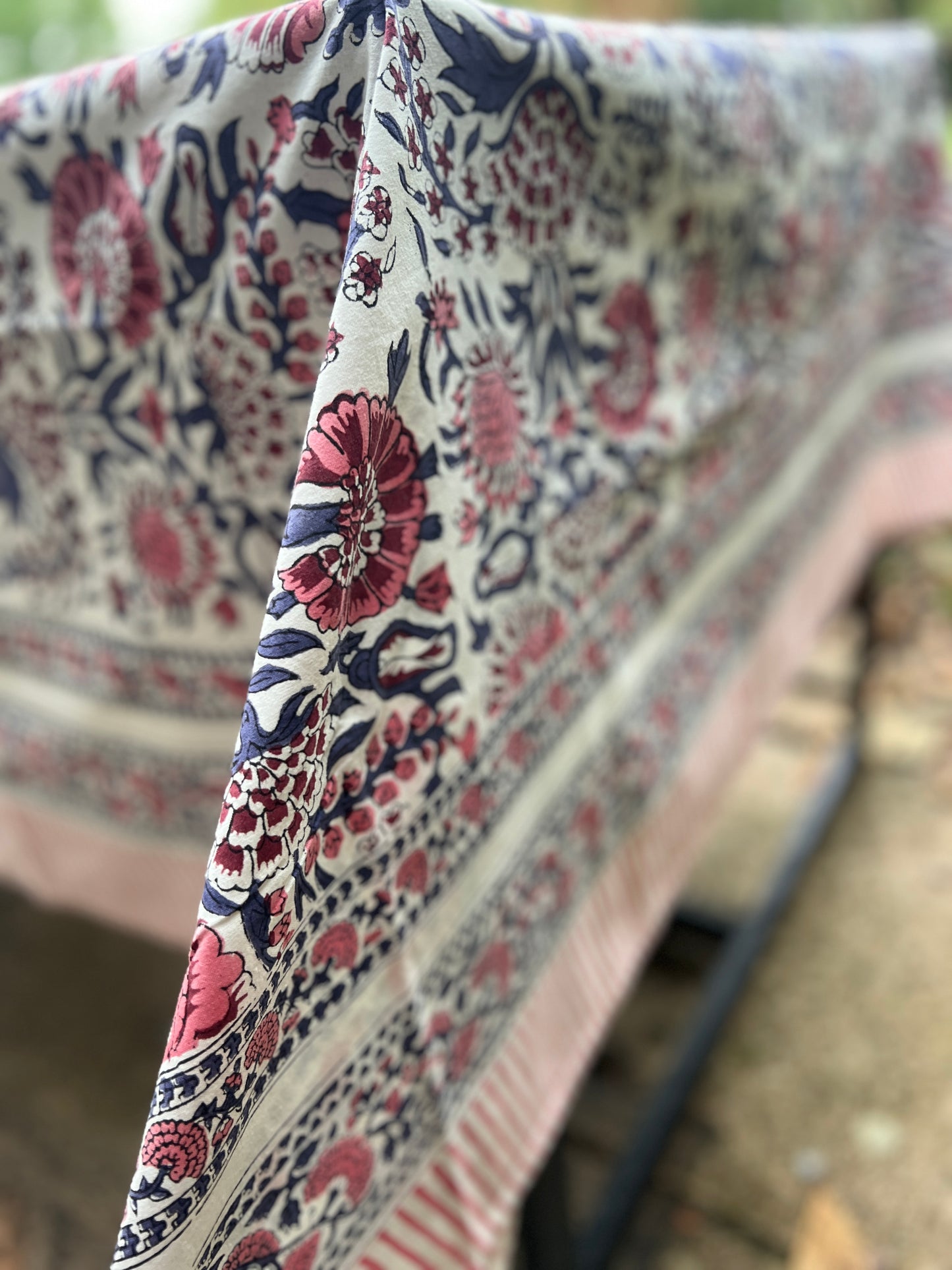 Peachy Carnation Table Cloth