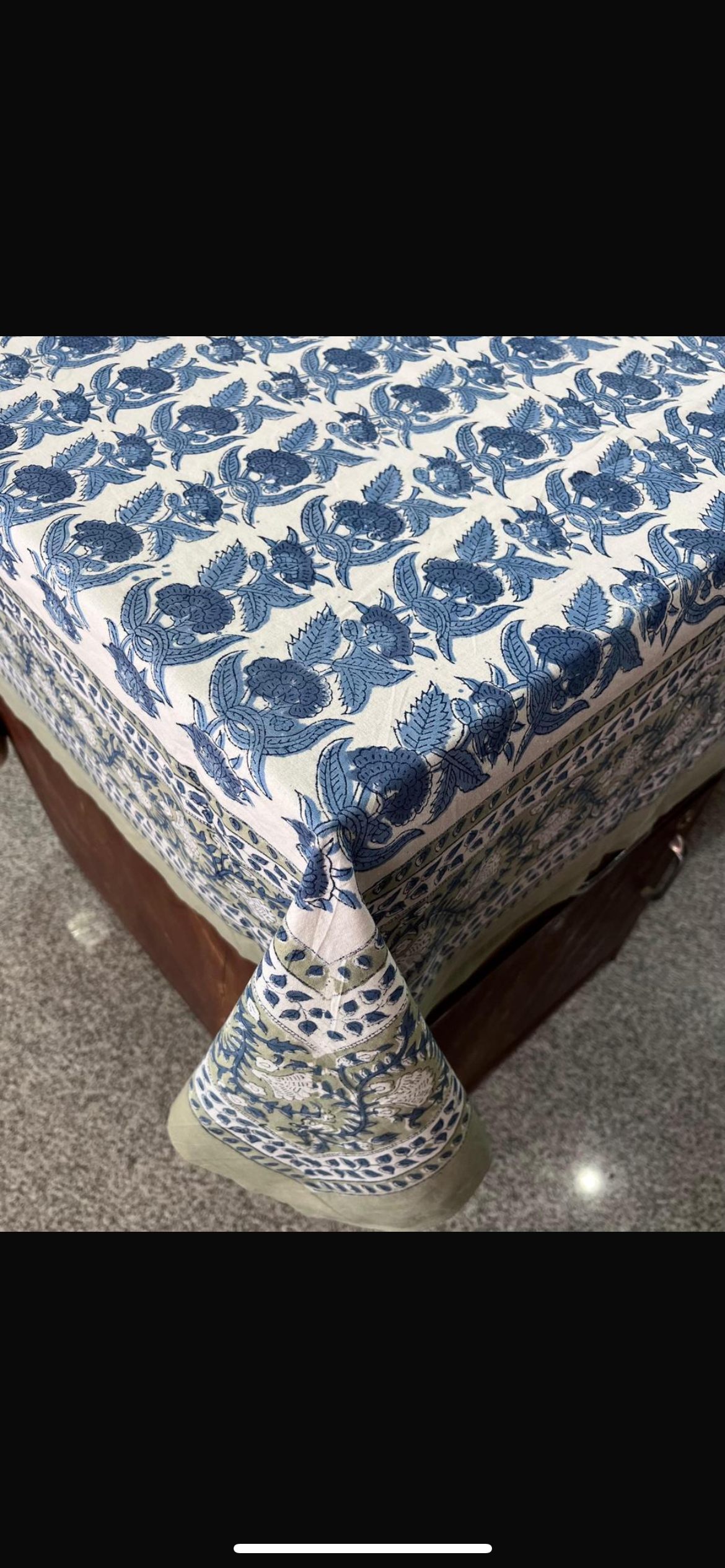 White Kerala Table Cloth