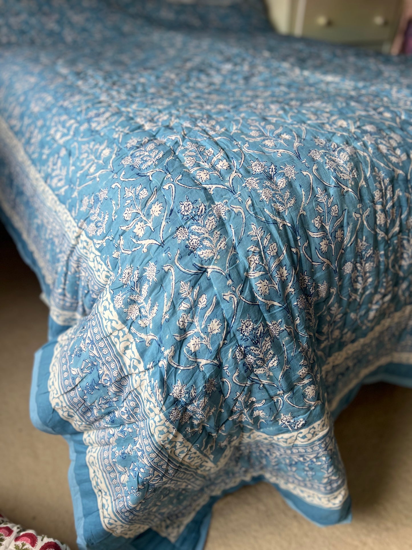 Bombay Blue Reversible Quilt