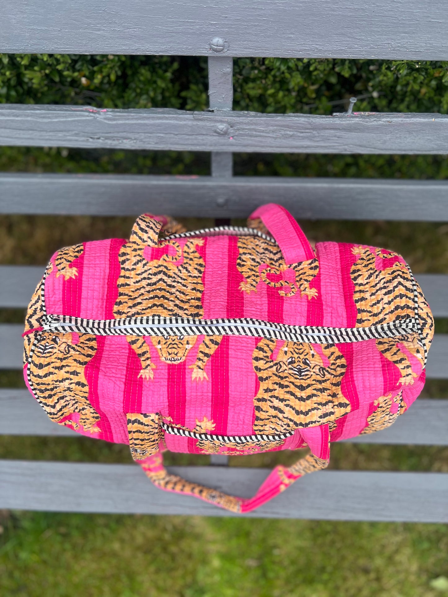 Pink Tiger Stripe Weekend Bag