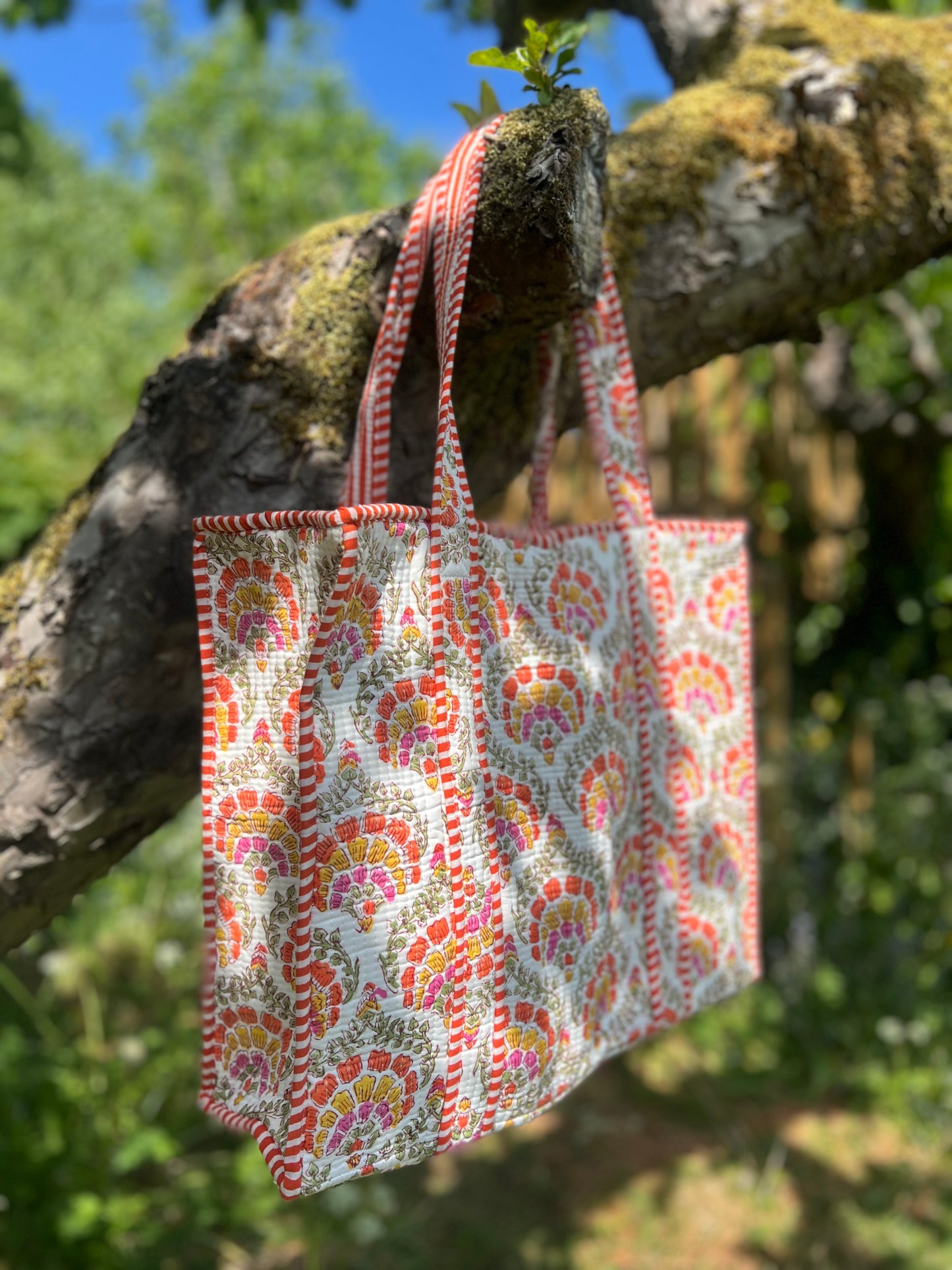 Orange Carnation Tote Bag