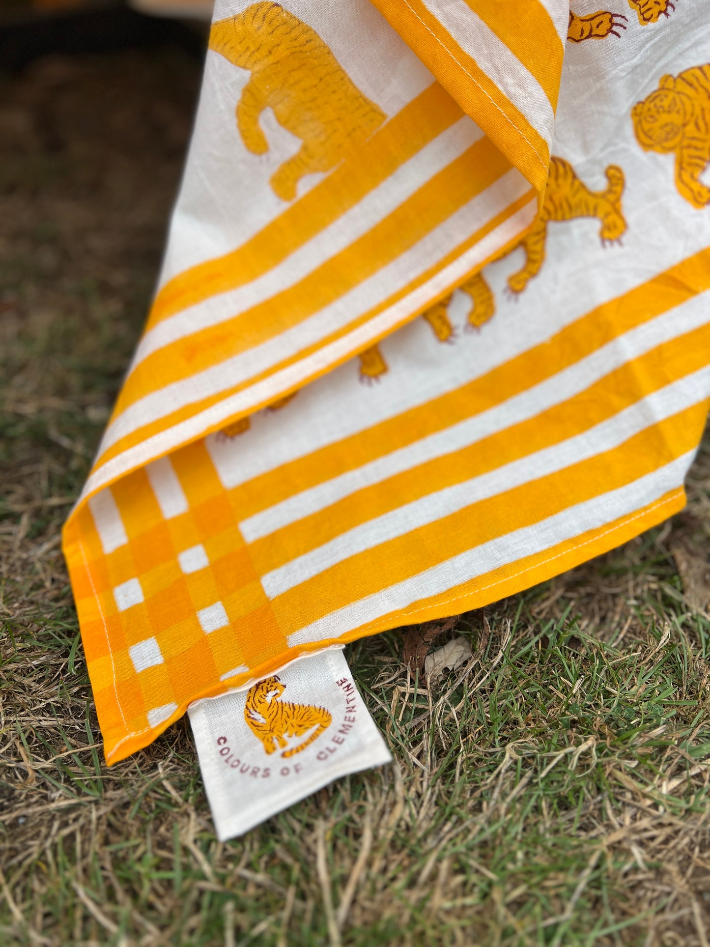 Turmeric Tiger Table Cloths