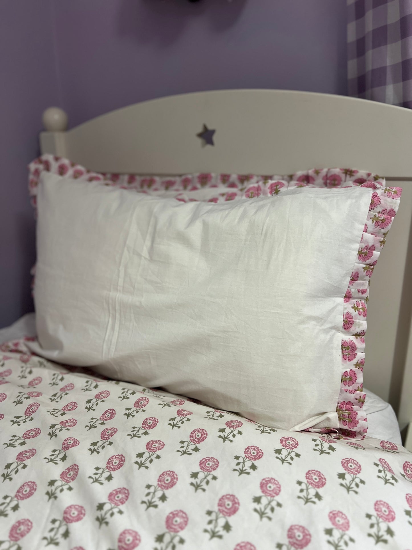 Cotton Pillow Case set - Pink Booti