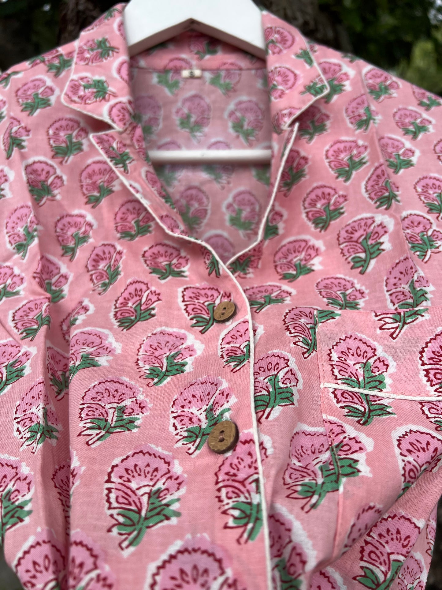 Pink Passion Blockprint Pyjamas