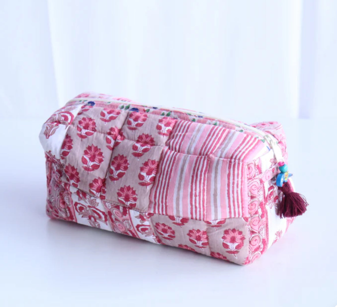 Medium Patchwork Makeup Bag