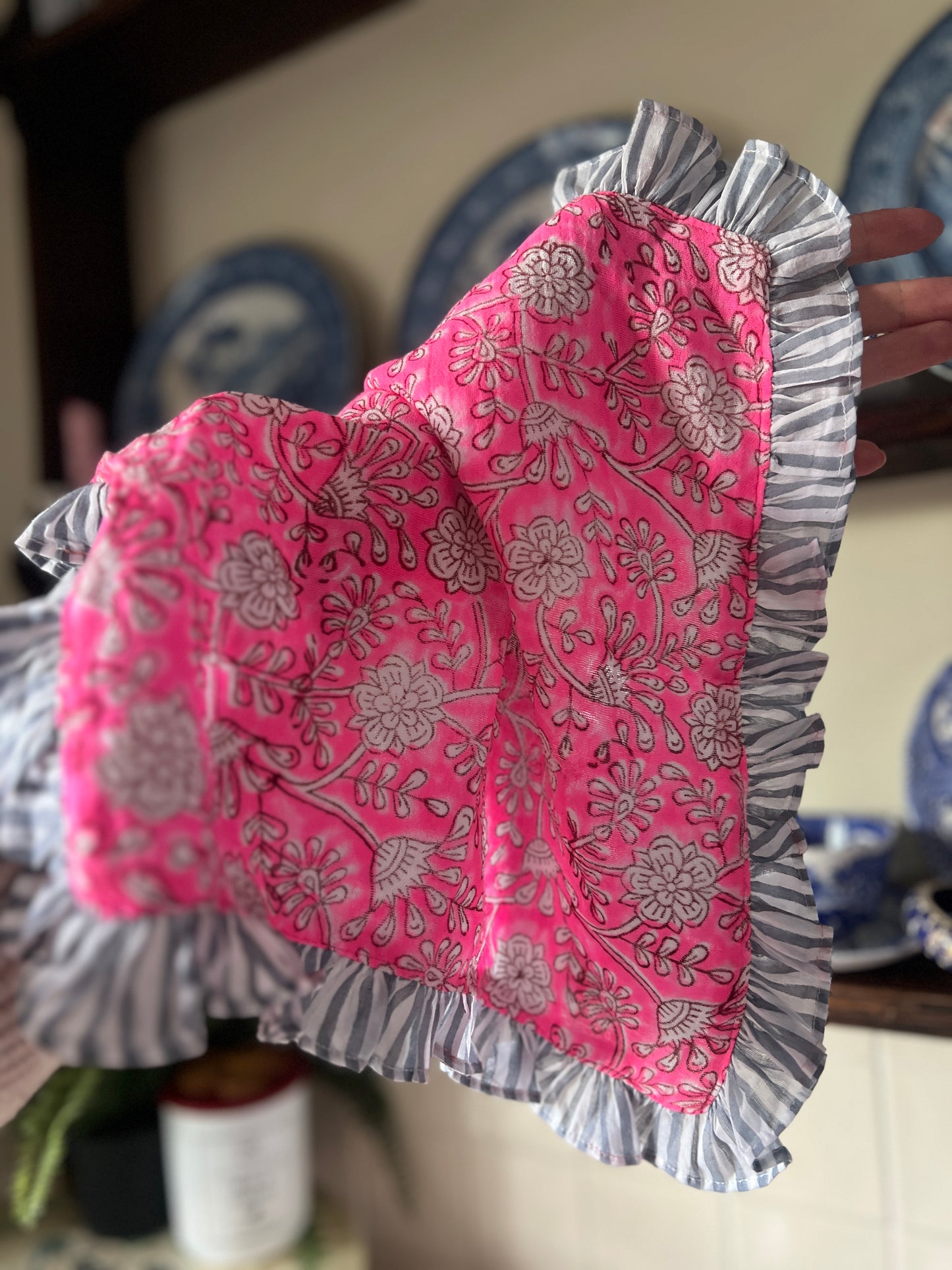 Neon Pink Muslin Facecloth