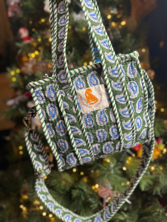 Sapphire Paisley Super Mini Tote