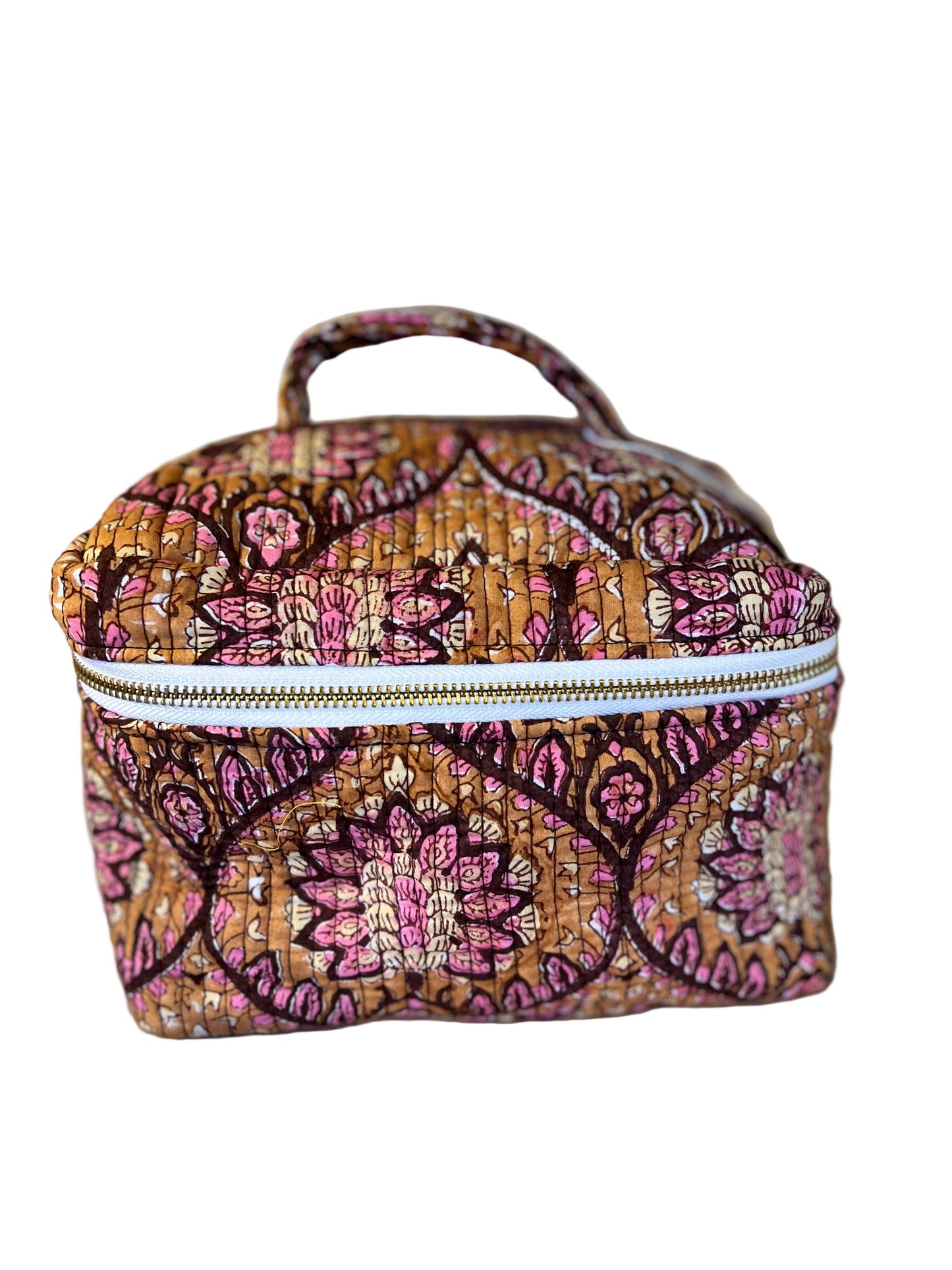 Turmeric and Purple Vanity Case