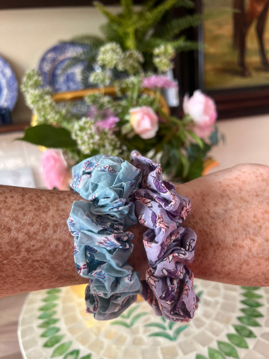 Blockprint Scrunchie Sets