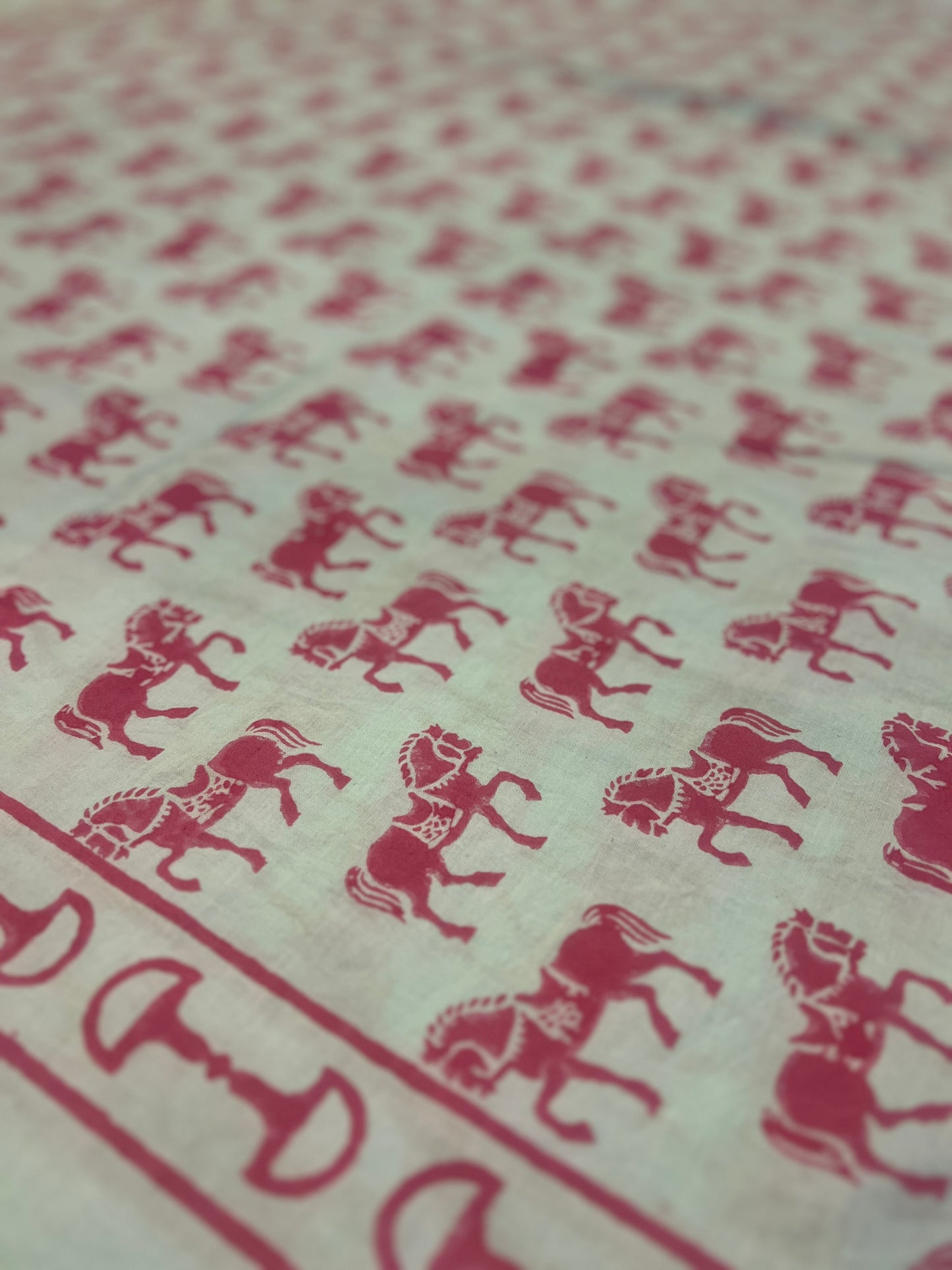 Trotting Horse - Pink and Blue