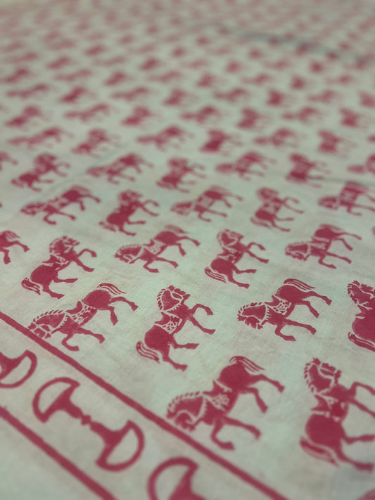 Trotting Horse - Pink and Blue