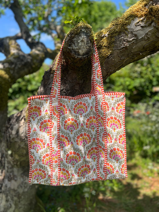 Orange Carnation Tote Bag