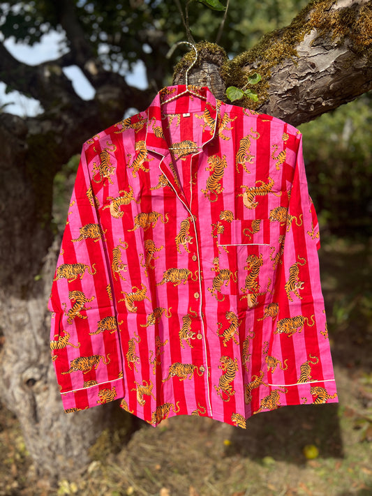 Dancing Tiger Cotton PJs