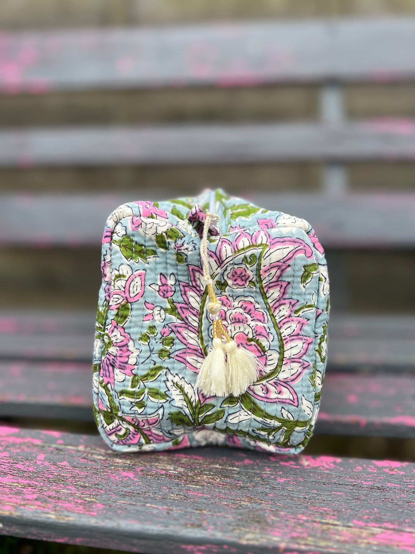 Pink Paisley Large Washbag
