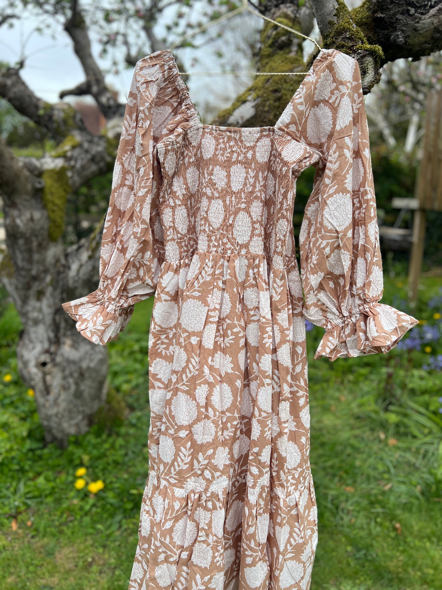 Priya Caramel Summer Dress