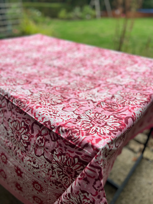 Pink Rose Table Cloth