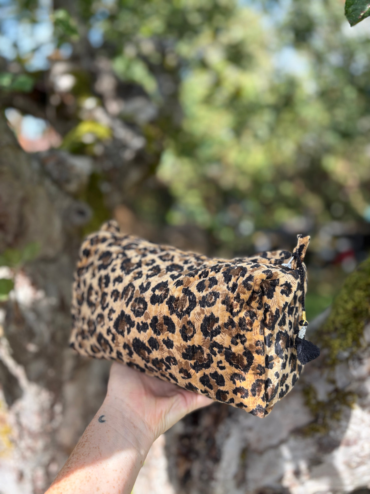 Velvet Leopard Washbag